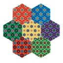 Caja de plástico Mosaico Mini - Hexagonal