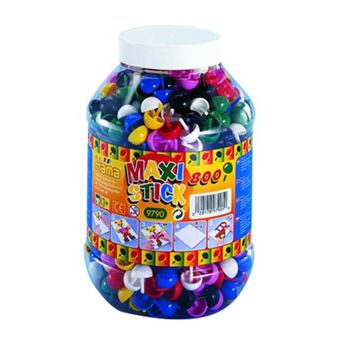 Hama Maxi Stick mix 7 colores bote 800 piezas