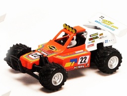 Turbo Buggy con pullback color naranja - 13 cms